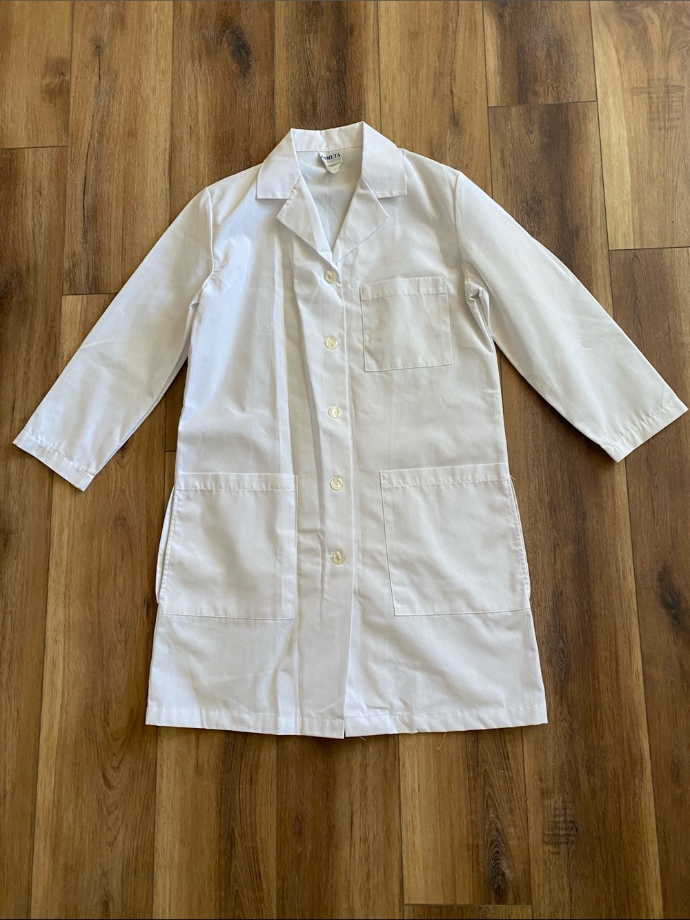Women's White Lab-Coat with Patch Pockets